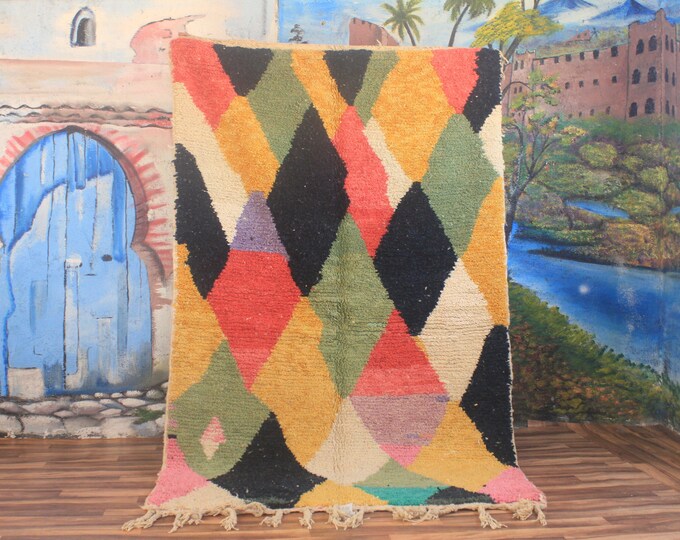 Moroccan rug, Berber rug, Custom Moroccan rug, Boujad Rug, Handmade rug, Moroccan shag rug, Morocco rug, Moroccan Berber rug
