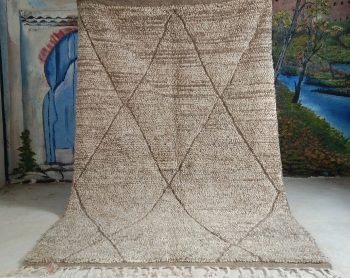 moroccan rug custom beni ouarain - authentic beni ourain rug, moroccan beni rug, natural wool area rug, handmade furniture