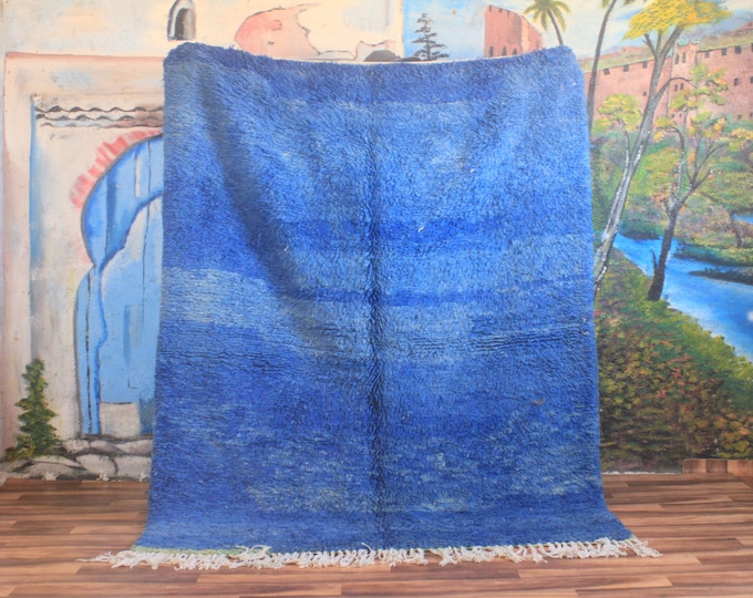Moroccan rug Blue, Moroccan rug contemporary, custom area Blue rug, Beni ourain rug Living room rug, Moroccan Blue rug, Blue rug