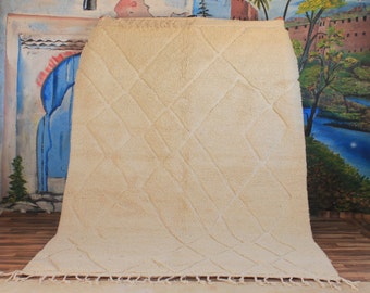Moroccan rug Hand knotted - Handmade rug - Moroccan berber rug - Custom size rug- Beni ourain rug - Morocco rug - Moroccan rug - Wool rug