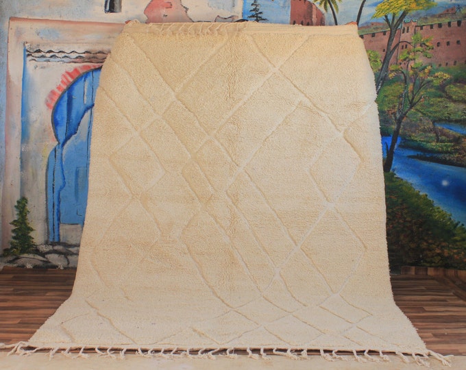 Moroccan rug Hand knotted - Handmade rug - Moroccan berber rug - Custom size rug- Beni ourain rug - Morocco rug - Moroccan rug - Wool rug