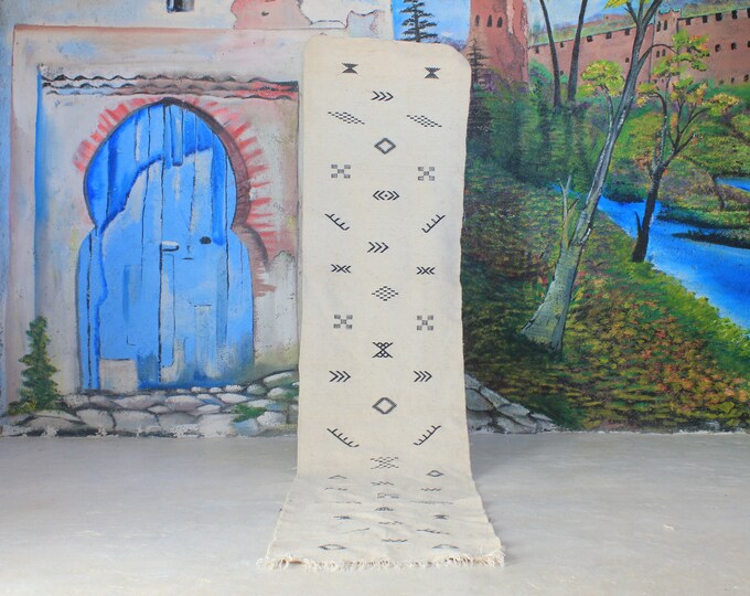 custom runner moroccan Hand knotted Runner rug, wool rug shaggy rug, Authentic Moroccan Rug, Moroccan fluffy Rug