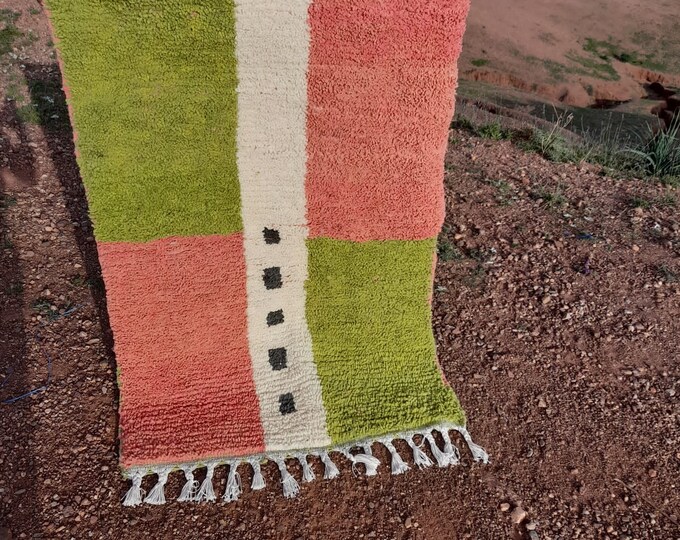 Fantastic moroccan Rug Handmade Wool Berber beni ourain Atlas Boujaad Carpet Berber Carpet