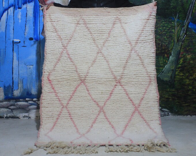 moroccan rug custom beni ouarain - authentic beni ourain rug, moroccan beni rug, natural wool area rug, handmade furniture