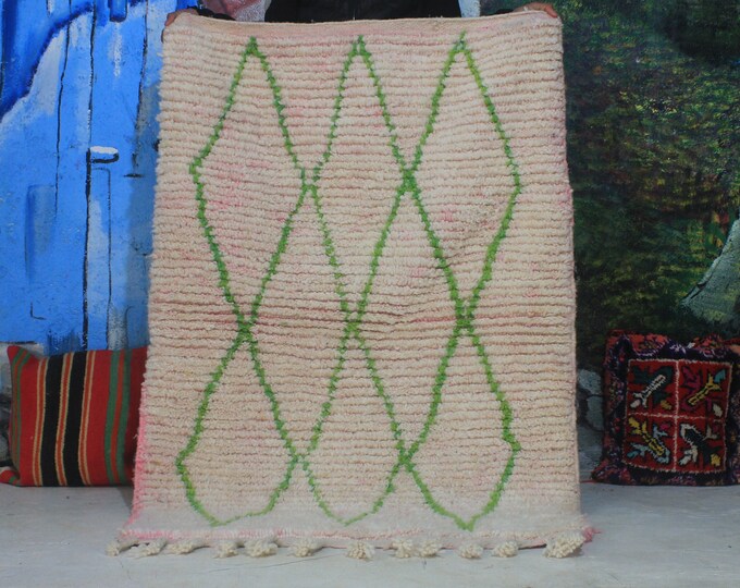 moroccan rug custom beni ouarain - authentic beni ourain rug, moroccan beni rug, natural wool area rug, handmade furniture