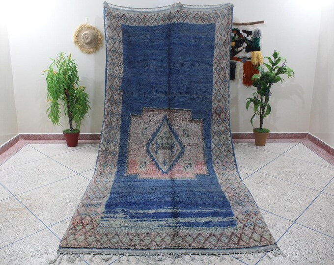 Authentic rug - Traditional Moroccan rug - Moroccan Vintage rug - Rug for living room - Tapis Berber