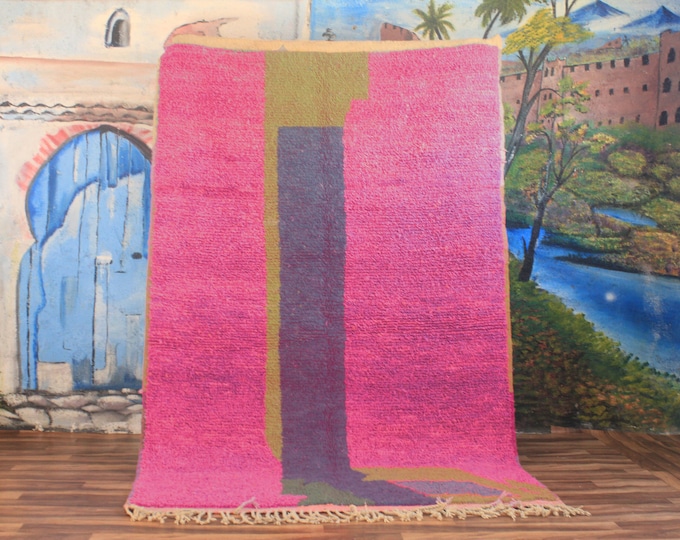 Custom Fabulous Azilal Rug, Authentic Moroccan Rug, Azilal rug, Abstract Multicolored Carpet, Handmade Moroccan Rug, Bohemian rug