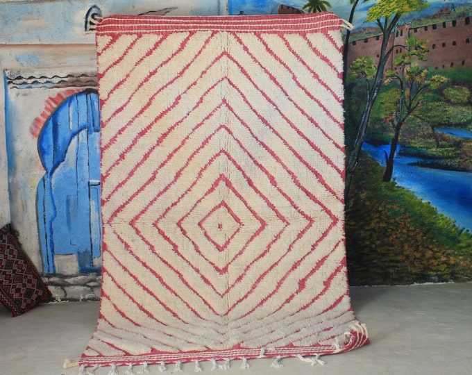 moroccan rug custom beni ouarain - authentic beni ourain rug, moroccan beni rug, natural wool area rug, handmade furniture