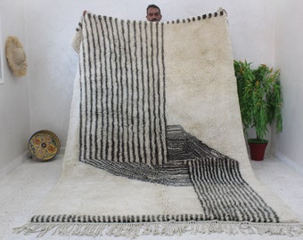 moroccan rug, beni muret rug, unique beni ourain rug, new berber design, handmade area rug by rogneau, custom handmade rug, for living room