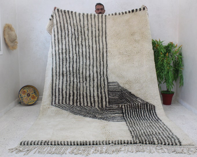 moroccan rug, beni muret rug, unique beni ourain rug, new berber design, handmade area rug by rogneau, custom handmade rug, for living room