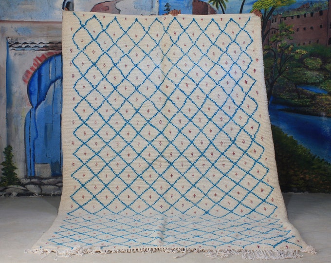 moroccan rug custom beni ouarain - authentic beni ourain rug, moroccan beni rug, natural wool area rug, handmade furniture