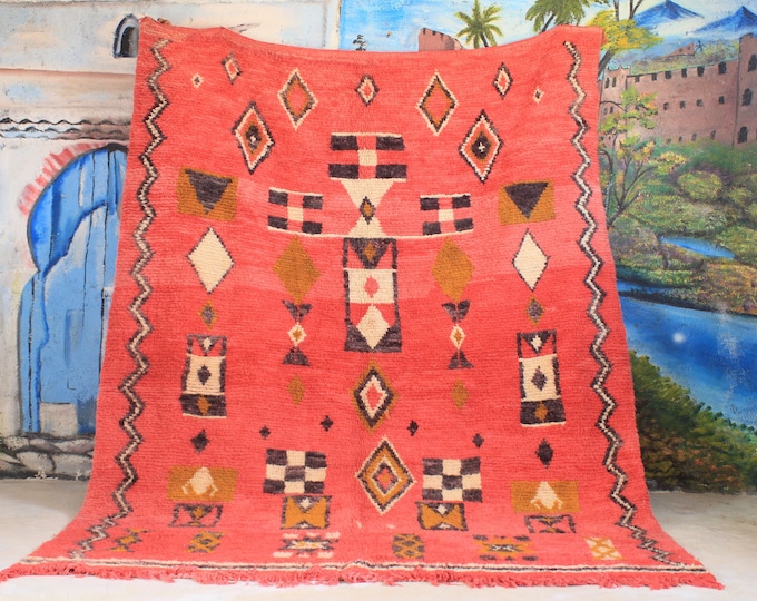 Moroccan rug , Beni Mrirt rug, Premium quality Moroccan rug, Modern artwork, Handwoven large Shaggy rug