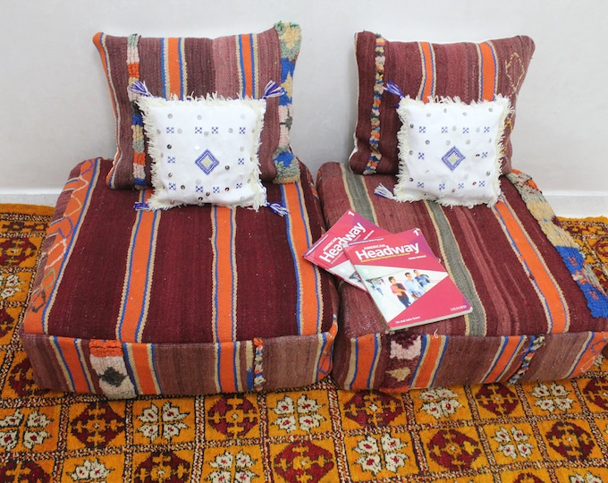 Moroccan sofa, Moroccan Floor sofa, Moroccan floor couch, set of floor sofa pillows pouf, floor pillows, floor pouf