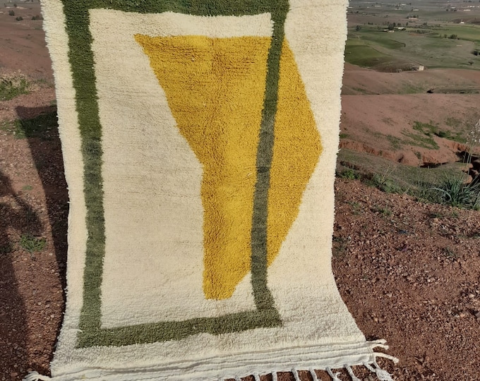 Fantastic moroccan Rug Handmade Wool Berber beni ourain Atlas Boujaad Carpet Berber Carpet