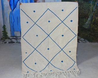 morocco rug, Moroccan Kilim Rug, white Kilim Rug, Moroccan Rug, Handmade Rug, Area Rug, Boho Rug, Bohemian Decor, Bedroom Rug