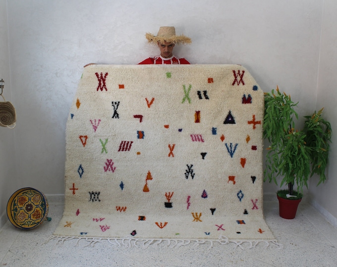 Azilal rug - Authentic Moroccan rug - Berber carpet - Handmade rug - Area rug - Genuine Wool rug - Tapis berbere - Teppich