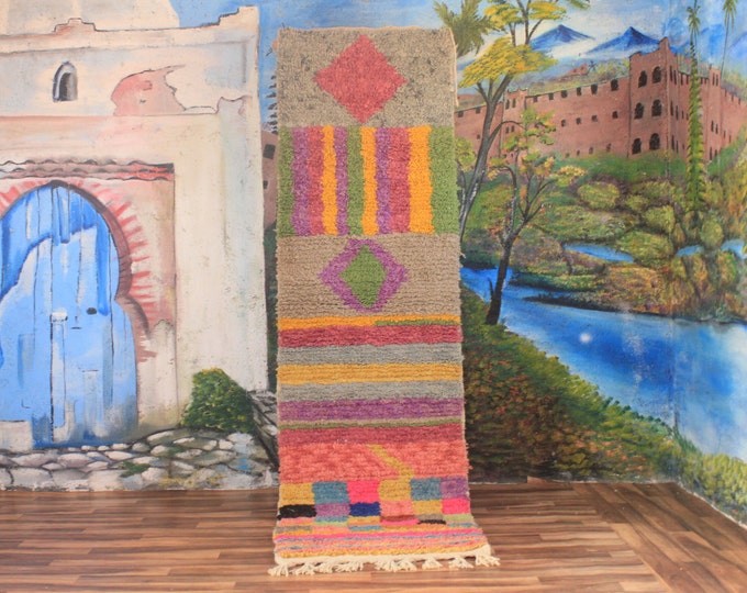 moroccan runner rug - hallway runner rug moroccan - berber runner rug - Vintage Morocco Runner