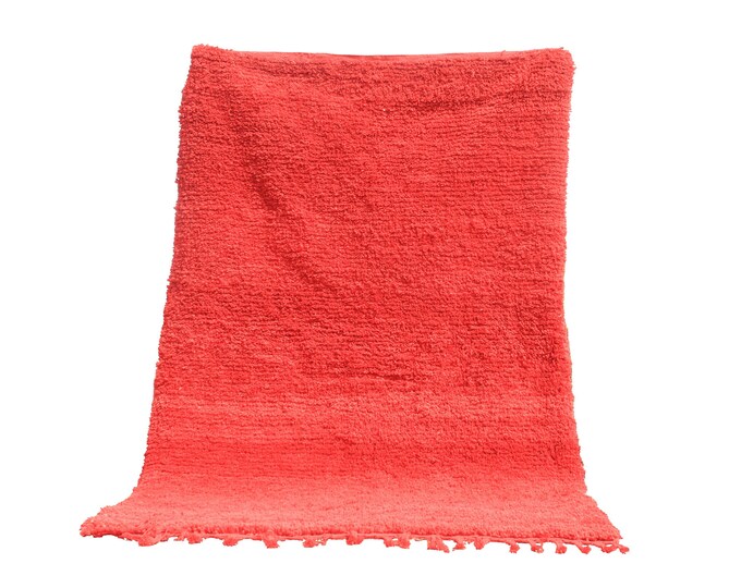 Moroccan rug - Custom Red rug - Traditional Moroccan rug - Rug for living room - Tapis Berber