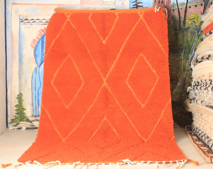 moroccan rug custom beni ouarain - authentic beni ourain rug, moroccan beni rug, natural wool area rug, handmade furniture