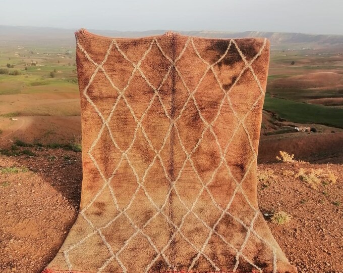 Moroccan Handmade Rug Carpet Abstract Rug Handmade Wool Rug Berber Azilal Rug Handwoven Wool Rug