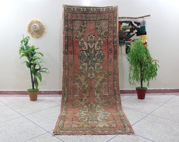 vintage moroccan runner rug - hallway runner rug moroccan - berber runner rug - Vintage Morocco Runner - Living Room - 10.1X3.74ft