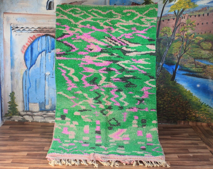 Authentic Moroccan Rug, Custom Fabulous Boujad Rug, Azilal rug, Abstract Multicolored Carpet, Handmade Moroccan Rug, Bohemian Rug