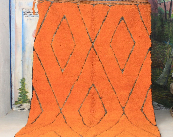 moroccan rug custom beni ouarain - authentic beni ourain rug, moroccan beni rug, natural wool area rug, handmade furniture