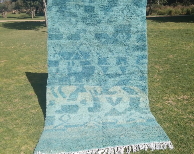 Moroccan Handmade Rug  Carpet Abstract Rug Handmade Wool Rug Berber Azilal Rug Handwoven Wool Rug
