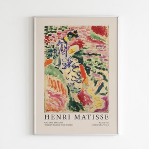 Henri Matisse Print, Matisse Print, Matisse Woman Beside The Water, Japanese Garden Print, Matisse Print, Canvas Poster, Digital Download