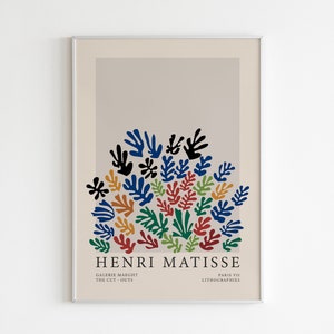 Henri Matisse, Matisse Printable Poster, Matisse Print, Mid Century Modern Art, Cut Outs Matisse, Retro Trendy Art Poster, Wall Art Decor