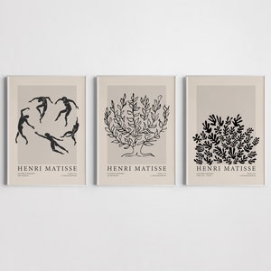 Henri Matisse Set of 3 Poster, Matisse Set Poster, Matisse Set Print, Printable Poster, Gallery Wall Set Of 3, Exhibition Set of 3 Prints