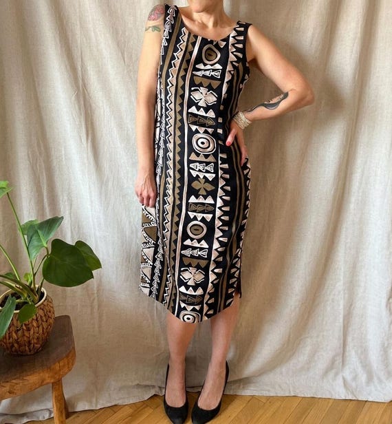 aztec beach dress Rayon Dress Newport Aztec, More Colours – Azure Beach and Resort Wear main image 0