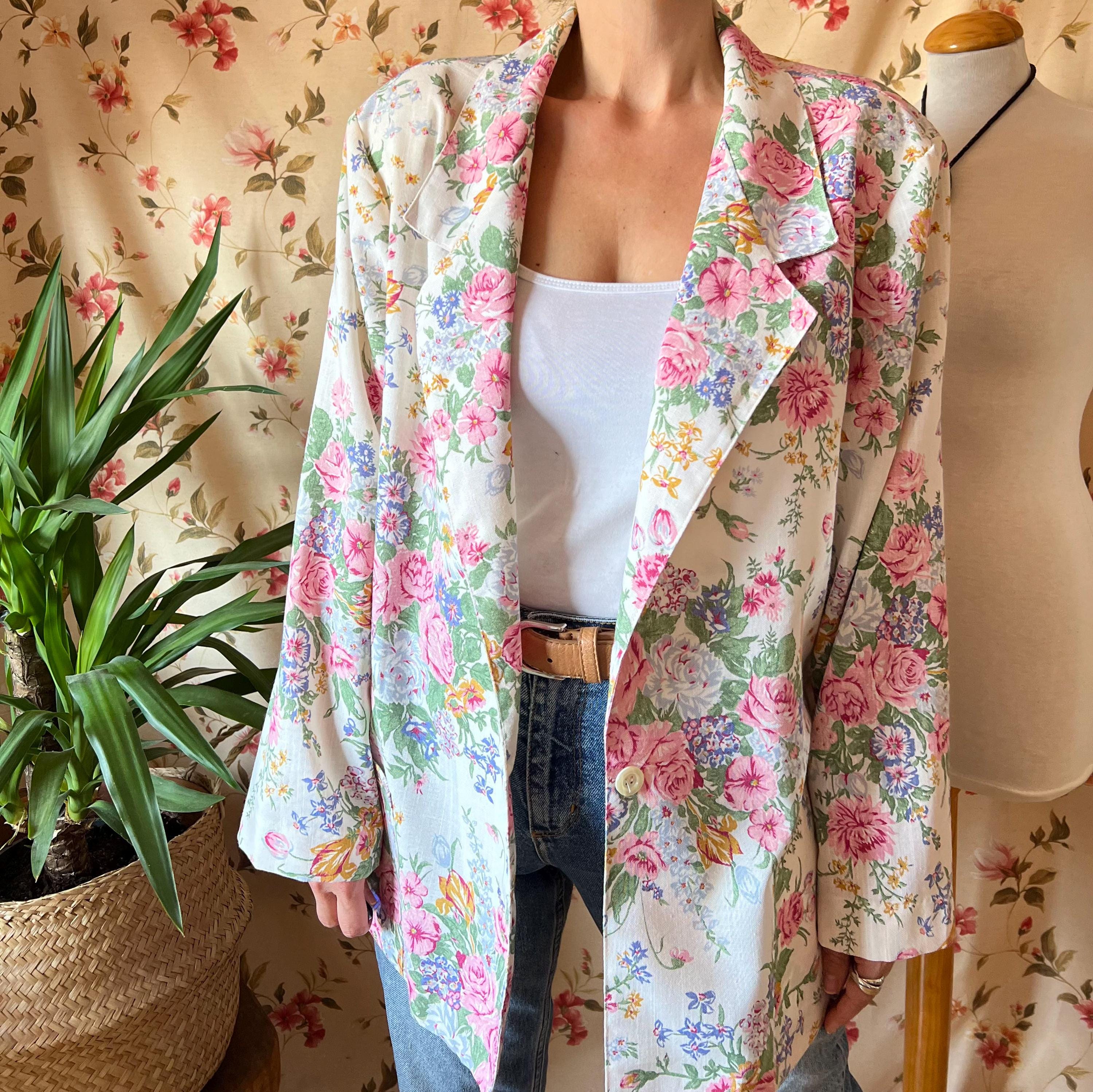 90s G.W.+ tailored jacket flower single 90s G.W.+ tailored jacket flower single