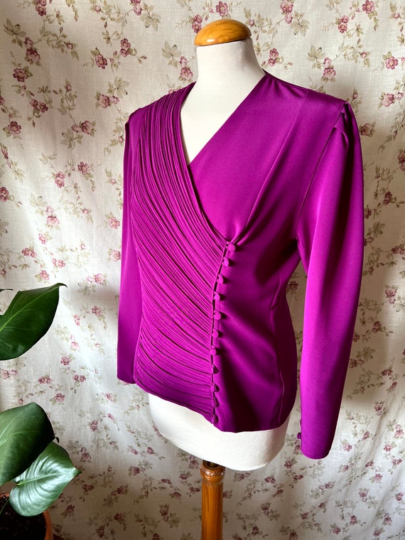 Vintage Parisian disco shirt 40s 80s Hollywood st… - image 8