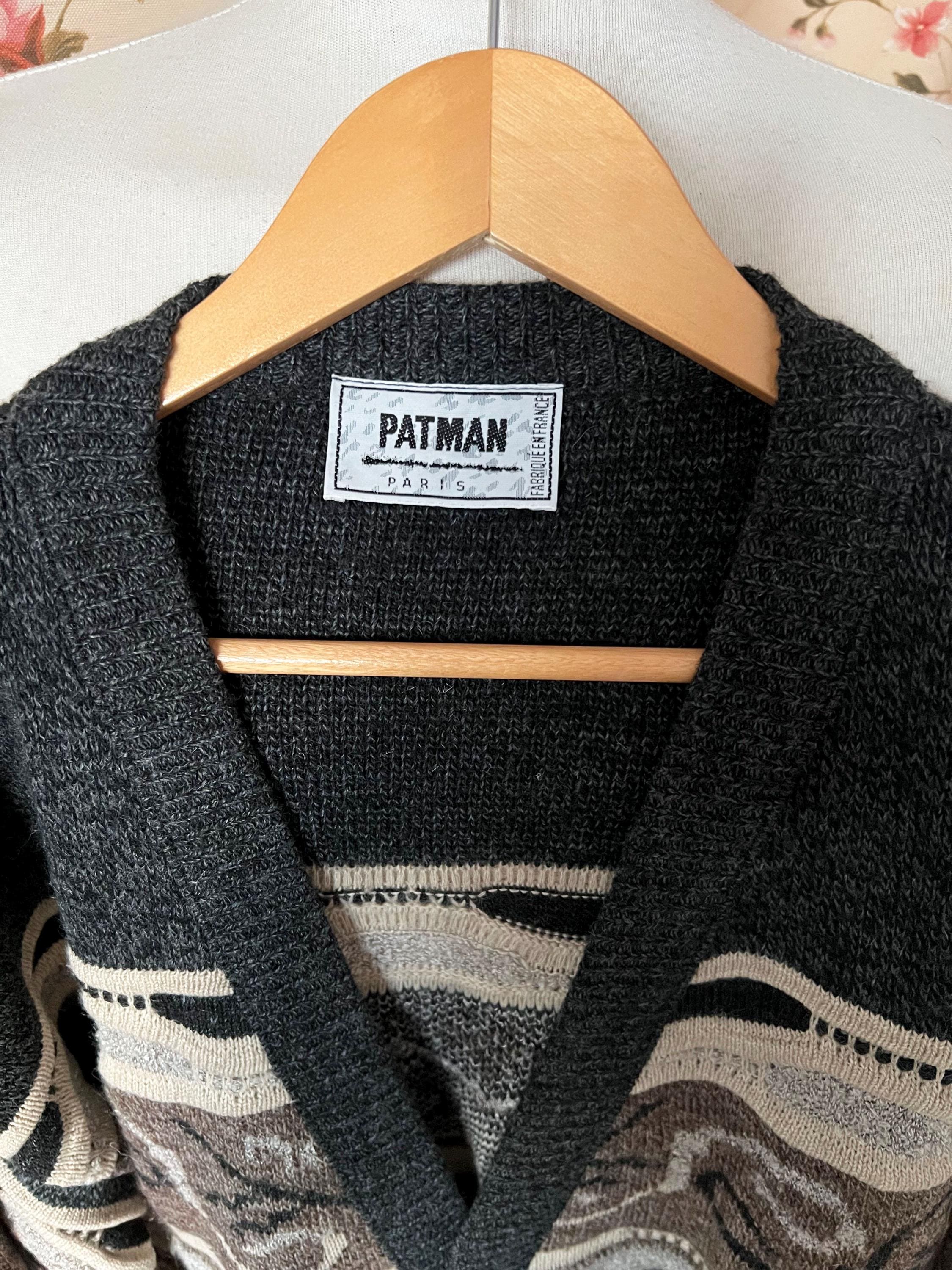 Vintage Men's Cardigan 3XL 90s, Plus Size Grandpa Jacket Oversized
