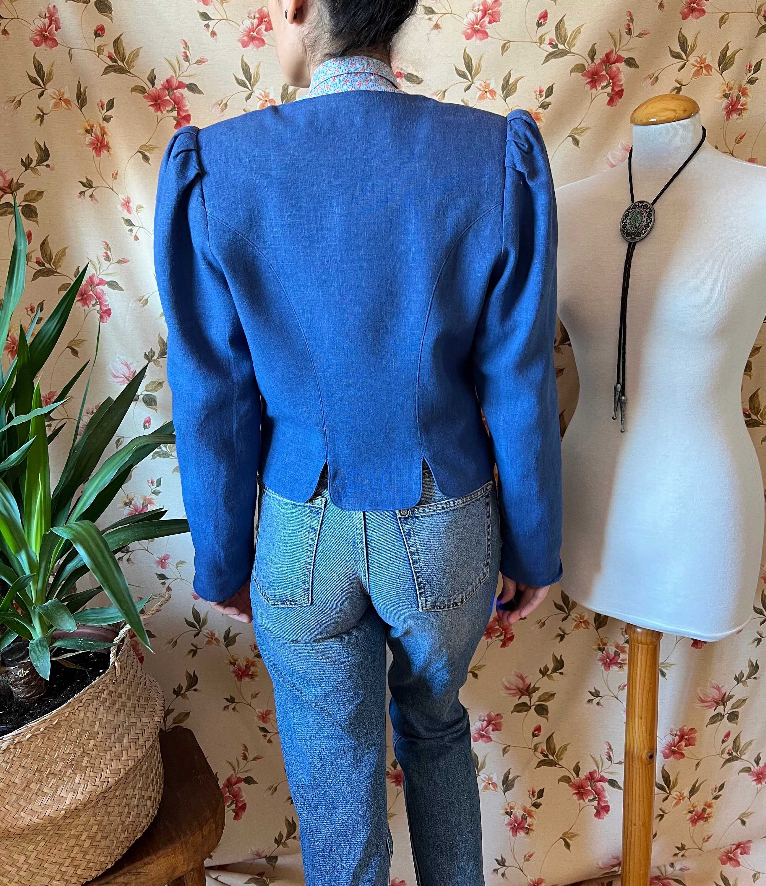 Vintage Tyrolean Jacket Edelweiss Embroidery M, Trachten