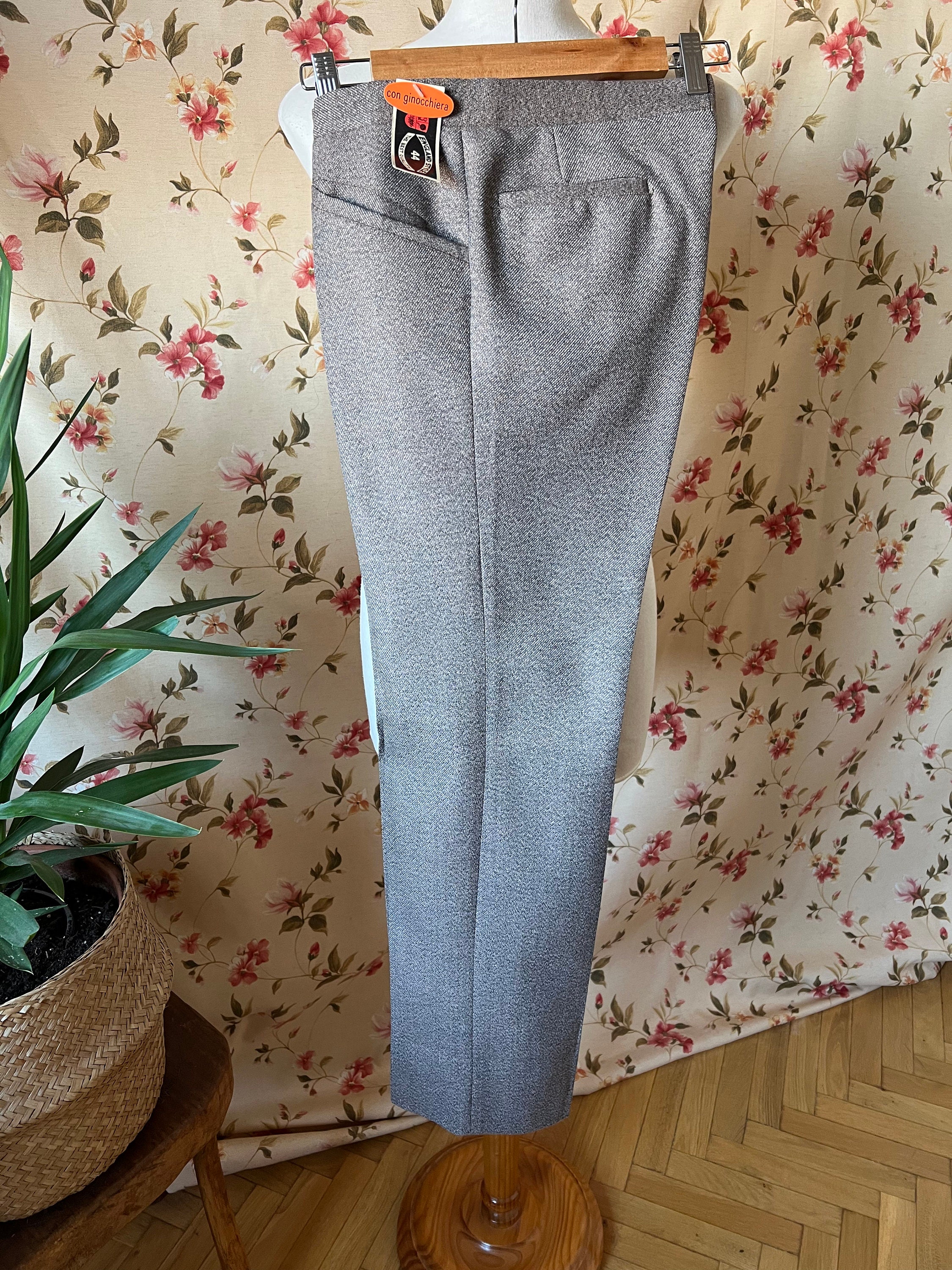 パンツ 60s vintage wool slacks W33 L29 Vintage 1960s Suit Pants Mens 34 29 Hamilton House Trousers