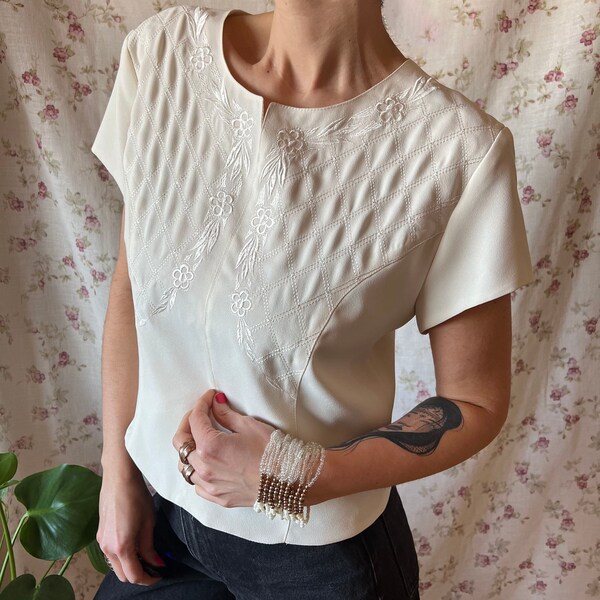 Bohemia Crop Shirt - Ivory