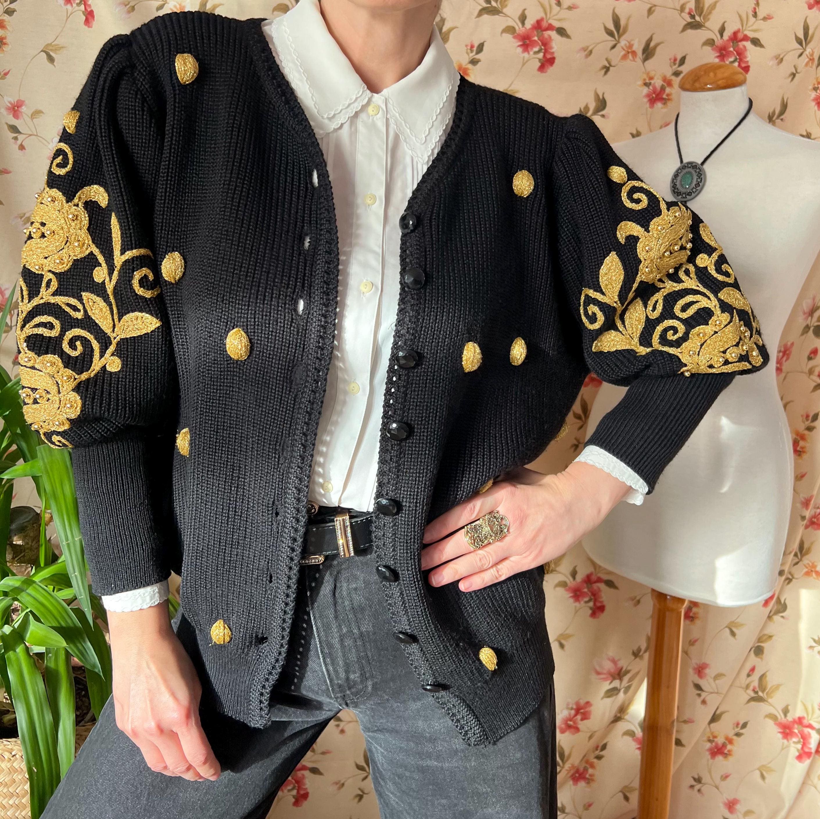 Leg of Mutton Sleeve Cardigan - Etsy