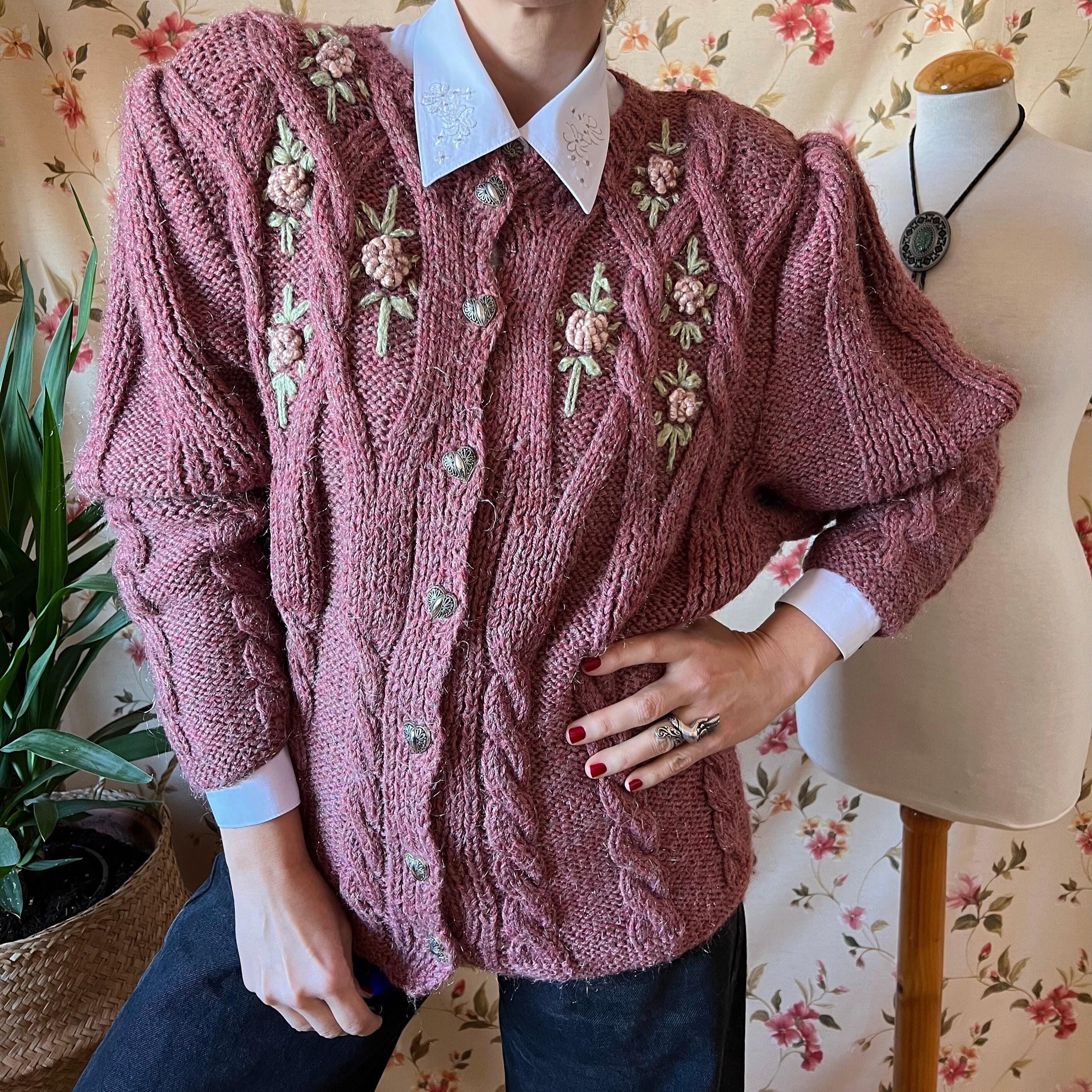 Leg of Mutton Sleeve Cardigan - Etsy