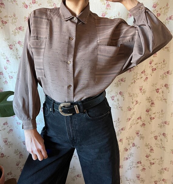 Japanese Retro Solid Color Long-sleeved Shirt