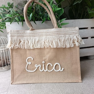 Borsa Mare in iuta GRANDE.Spiaggia,Minime, addio al nubilato,idea regalo. Per altre foto segui la pagina Instagram: manine.creative