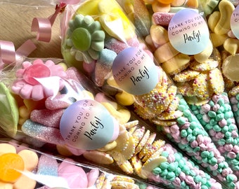Large Pastel Party Sweet Cones