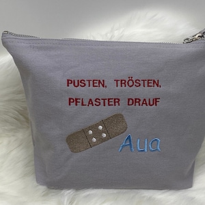 Reiseapotheke für Kinder, erste Hilfe Tasche, personalisierte Reiseapotheke, Kulturtasche für Kinder, Medikamenten Tasche, Tasche bestickt
