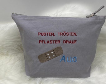 Reiseapotheke für Kinder, erste Hilfe Tasche, personalisierte Reiseapotheke, Kulturtasche für Kinder, Medikamenten Tasche, Tasche bestickt