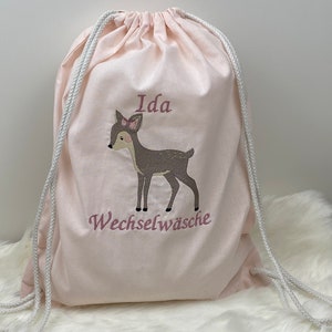 Kita Beutel mit Namen, Kita Tasche, Stoffbeutel, Kindergarten Beutel, Kindergarten Tasche mit Namen, Mädchen, Stoffbeutel personalisiert