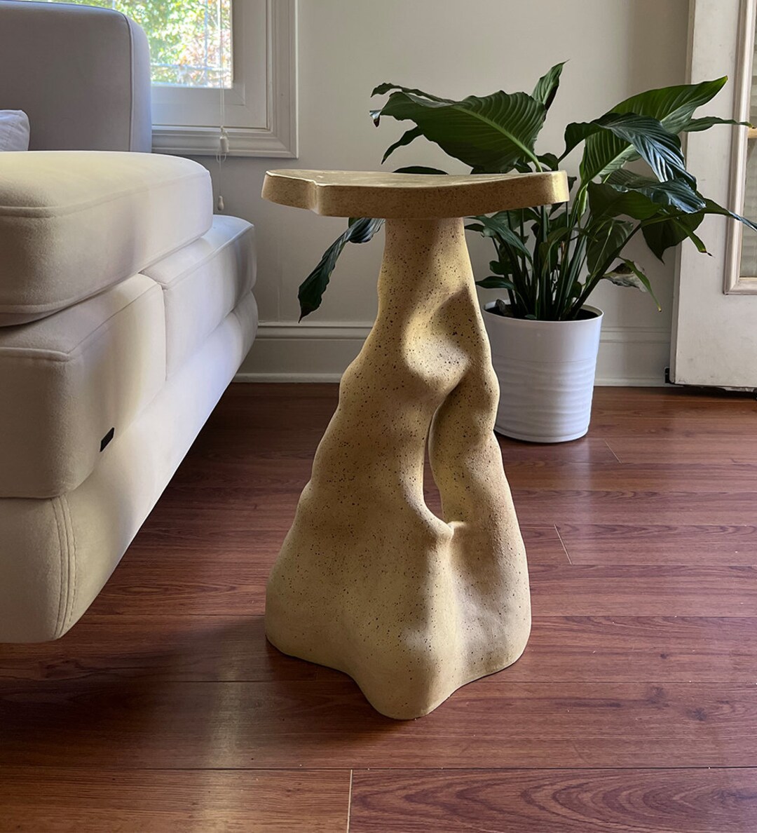Handmade Ceramic Side Table, Sculptural Table, Modern Furniture ...