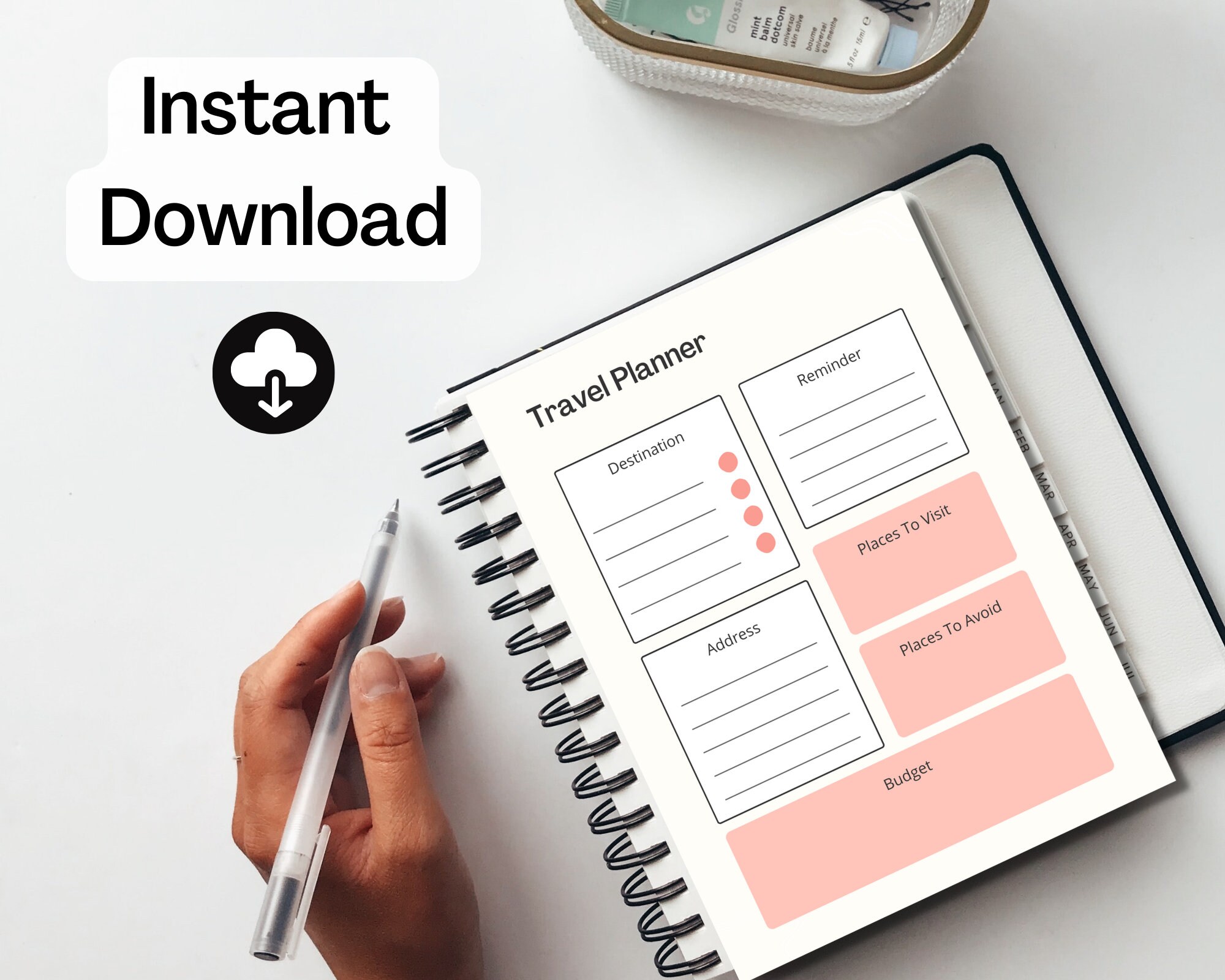 Travel Itinerary Printable | Daily Trip Itinerary | Daily Printable ...
