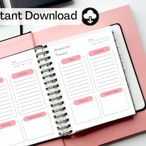 Planer zum Ausdrucken | Studienplaner | Studienorganizer | College-Planer | Akademischer Planer | Sofort Download