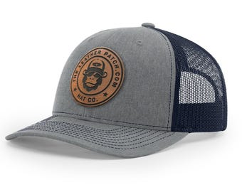 Custom Logo hat, Bulk Custom leather Patch Hat, Bulk hats, Leather patch hat, logo hats, business merch, Gift, Holiday, Christmas, Birthday
